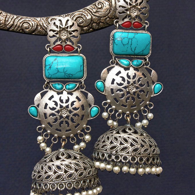 Pravina Stone Jhumka